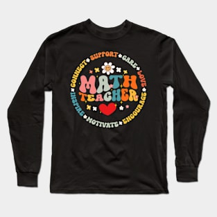 Mathematics Teacher Math Back To School Team Math Squad Long Sleeve T-Shirt Long Sleeve T-Shirt